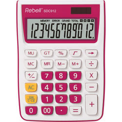 Rebell SDC912 calculatrice Bureau Calculatrice basique Rose