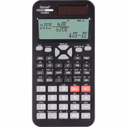 Rebell SC2060S, Poche, Calculatrice scientifique, 2 lignes, Batterie/Solaire, Noir
