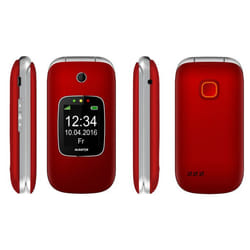 Aligator V650 Rouge, Argent Téléphone pour seniors