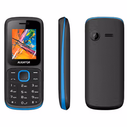 Aligator D210, Barre, Double SIM, 4,57 cm (1.8"), Bluetooth, 600 mAh, Noir, Bleu