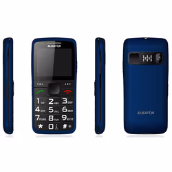 Aligator A675BL téléphone portable 5,59 cm (2.2") 85 g Noir, Bleu Téléphone pour seniors