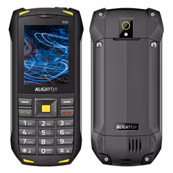 Aligator R40 eXtremo, Barre, Double SIM, 6,1 cm (2.4"), 5 MP, 2000 mAh, Noir, Jaune