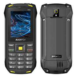 Aligator R40 eXtremo 6,1 cm (2.4") 150 g Noir, Jaune Téléphone numérique