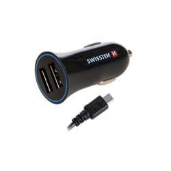 Swissten 20110908 chargeur d'appareils mobiles Universel Noir Allume-cigare Auto