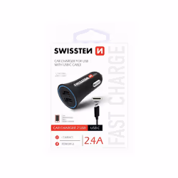 Swissten 20110908 chargeur d'appareils mobiles Universel Noir Allume-cigare Auto
