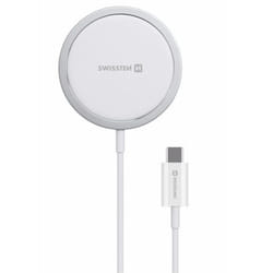 Swissten MagStick Smartphone Blanc USB Recharge sans fil Intérieure