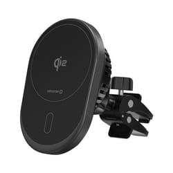 Support et Chargeur Voiture MagSafe - SWISSTEN - 15W - Qi2 - Noir - Rotation Ajustable