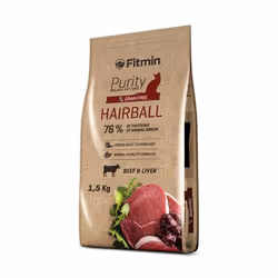 FITMIN Purity Hairball, Adulte, 1,5 kg, Antioxydants inclus