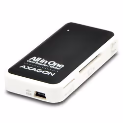 Axagon CRE-X1, CF, CF Type II, MMC, MMC Mobile, MMCmicro, MS Duo, MS PRO, Clé USB (MS), MicroSD (TransFlash),..., Noir, Blanc ...