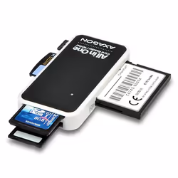 Axagon CRE-X1 lecteur de carte mémoire USB 2.0 Noir, Blanc