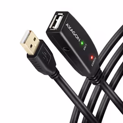 Axagon ADR-215 USB 2.0 A-M -> A-F active extension/repeater cable 15m - Kabel - Digital/Daten câble USB USB A Noir