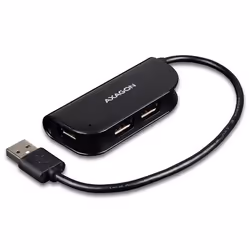 Axagon HUE-X4B, USB 2.0, USB 2.0, 480 Mbit/s, Noir, 0,2 m, USB