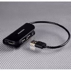Axagon HUE-X4B hub & concentrateur USB 2.0 480 Mbit/s Noir
