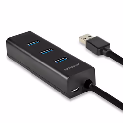 Axagon HUE-S2BP hub & concentrateur USB 3.2 Gen 1 (3.1 Gen 1) Type-A 5000 Mbit/s Noir
