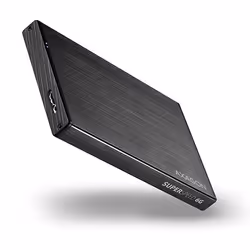 Axagon EE25-XA6, Boîtier disque dur/SSD, 2.5", SATA, Série ATA II, Série ATA III, 5 Gbit/s, Connectivité USB, Noir