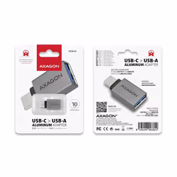 Axagon RUCM-AFA changeur de genre de câble USB type C USB type A Métallique - Vue supplémentaire 12