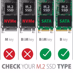 Axagon RSS-M2SD carte et adaptateur d'interfaces Interne SATA