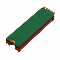 Axagon CLR-M2 système de refroidissement d'ordinateur Disque électronique Dissipateur thermique/Radiateur Noir, Rouge - Vue supplémentaire 4