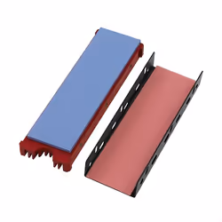 Axagon CLR-M2 système de refroidissement d'ordinateur Disque électronique Dissipateur thermique/Radiateur Noir, Rouge - Vue supplémentaire 5