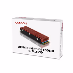 Axagon CLR-M2 système de refroidissement d'ordinateur Disque électronique Dissipateur thermique/Radiateur Noir, Rouge - Vue supplémentaire 9