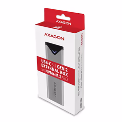 Axagon EEM2-UG2 Boîtier de disques de stockage Enceinte ssd Noir, Gris M.2 - Vue supplémentaire 10