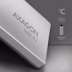 Axagon EEM2-UG2 Boîtier de disques de stockage Enceinte ssd Noir, Gris M.2