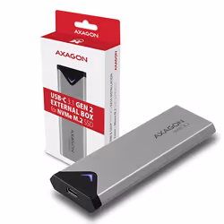 Axagon EEM2-UG2 Boîtier de disques de stockage Enceinte ssd Noir, Gris M.2 - Vue supplémentaire 9