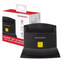 Axagon CRE-SM2 lecteur de cartes à puce Intérieure USB USB 2.0 Noir