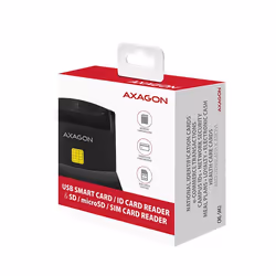 Axagon CRE-SM2 lecteur de cartes à puce Intérieure USB USB 2.0 Noir - Vue supplémentaire 9