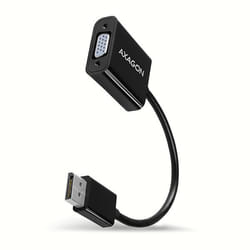 Axagon RVD-VGN câble vidéo et adaptateur 0,16 m DisplayPort VGA (D-Sub) Noir