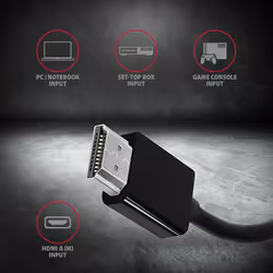 Axagon RVH-VGN câble vidéo et adaptateur 0,17 m HDMI Type A (Standard) VGA (D-Sub) Noir