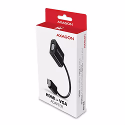 Axagon RVH-VGN câble vidéo et adaptateur 0,17 m HDMI Type A (Standard) VGA (D-Sub) Noir - Vue supplémentaire 8