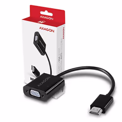 Axagon RVH-VGN câble vidéo et adaptateur 0,17 m HDMI Type A (Standard) VGA (D-Sub) Noir - Vue supplémentaire 9