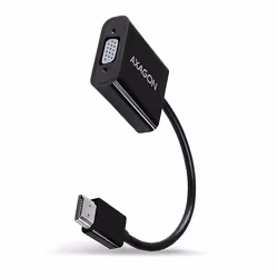 Axagon RVH-VGAN, 0,17 m, HDMI Type A (Standard), VGA (D-Sub), Mâle, Femelle, 3,5 mm (1/8")