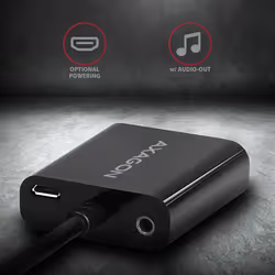 Axagon RVH-VGAN câble vidéo et adaptateur 0,17 m HDMI Type A (Standard) VGA (D-Sub) Noir
