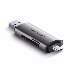 Axagon CRE-SAC, MMC, MMC Mobile, MMCmicro, MS Duo, MicroSD (TransFlash), MicroSDHC, MicroSDXC, MiniSD, RS-MMC, SD,..., Gris,  ...