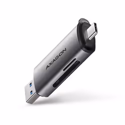 Axagon CRE-SAC lecteur de carte mémoire USB 3.2 Gen 1 (3.1 Gen 1) Type-A/Type-C Gris