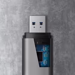 Axagon CRE-SAC lecteur de carte mémoire USB 3.2 Gen 1 (3.1 Gen 1) Type-A/Type-C Gris - Vue supplémentaire 8