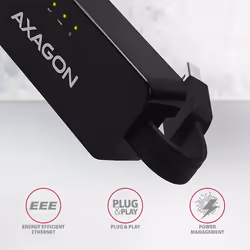 Axagon ADE-XR changeur de genre de câble USB 2.0 RJ-45 Noir - Vue supplémentaire 4