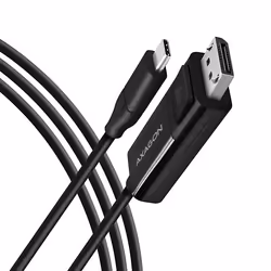 Axagon RVC-DPC câble vidéo et adaptateur 1,8 m USB Type-C DisplayPort Noir