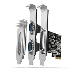 Axagon PCEA-PSN PCIe-Adapter mit 1x Parallel-+ 2x Seriell-Ports - ASIX AX99100 carte et adaptateur d'interfaces Interne Parallèle, RS-232