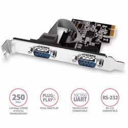 Axagon PCEA-S2N carte et adaptateur d'interfaces Interne RS-232 - Vue supplémentaire 3