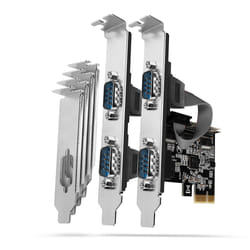 Axagon PCEA-PSN PCIe-Adapter mit 4x Seriell-Ports - ASIX AX99100 Chipsatz carte et adaptateur d'interfaces Interne RS-232