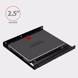 Axagon RHD-125B Halterahmen für 1x 2.5\" im 3.5\" Slot - schwarz Noir Métal