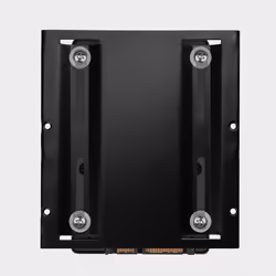 Axagon RHD-125B Halterahmen für 1x 2.5\" im 3.5\" Slot - schwarz Noir Métal