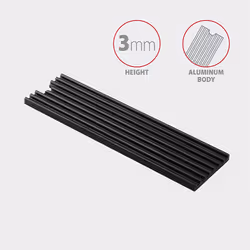 Axagon CLR-M2L3 système de refroidissement d’ordinateur M.2 NVMe SSD, Disque électronique Dissipateur thermique/Radiateur Noir 1 pièce(s) - Vue supplémentaire 3
