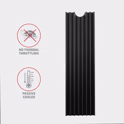 Axagon CLR-M2L6 système de refroidissement d'ordinateur Disque électronique Dissipateur thermique/Radiateur Noir - Vue supplémentaire 4