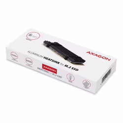 Axagon CLR-M2L6 système de refroidissement d'ordinateur Disque électronique Dissipateur thermique/Radiateur Noir - Vue supplémentaire 7