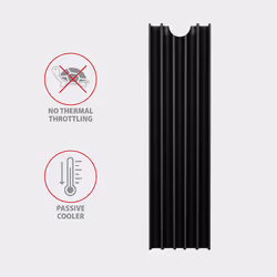 Axagon CLR-M2L10 système de refroidissement d'ordinateur Disque électronique Dissipateur thermique/Radiateur Noir - Vue supplémentaire 4