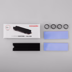 Axagon CLR-M2L10 système de refroidissement d'ordinateur Disque électronique Dissipateur thermique/Radiateur Noir - Vue supplémentaire 6